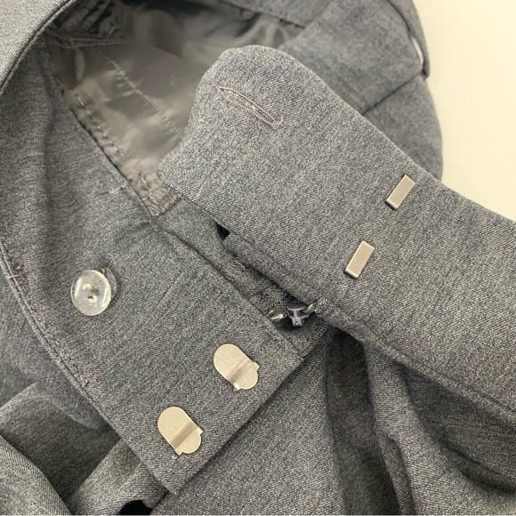 LOFT Outlet Solid Gray Original Dress Trouser Pants Crease Detail Size 6 - Picture 11 of 16